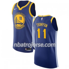 Män Golden State Warriors Tröja Klay Thompson 11 Nike 2017-18 Blå Swingman